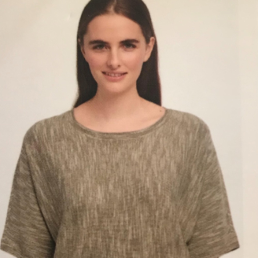 DKNY JEANS Top Sweater Knit SAG SAGE - Picture 2 of 7